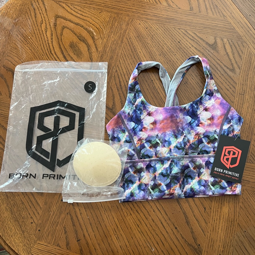 Born primitive sports bra size small NWT